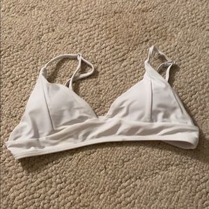 white shein bikini top